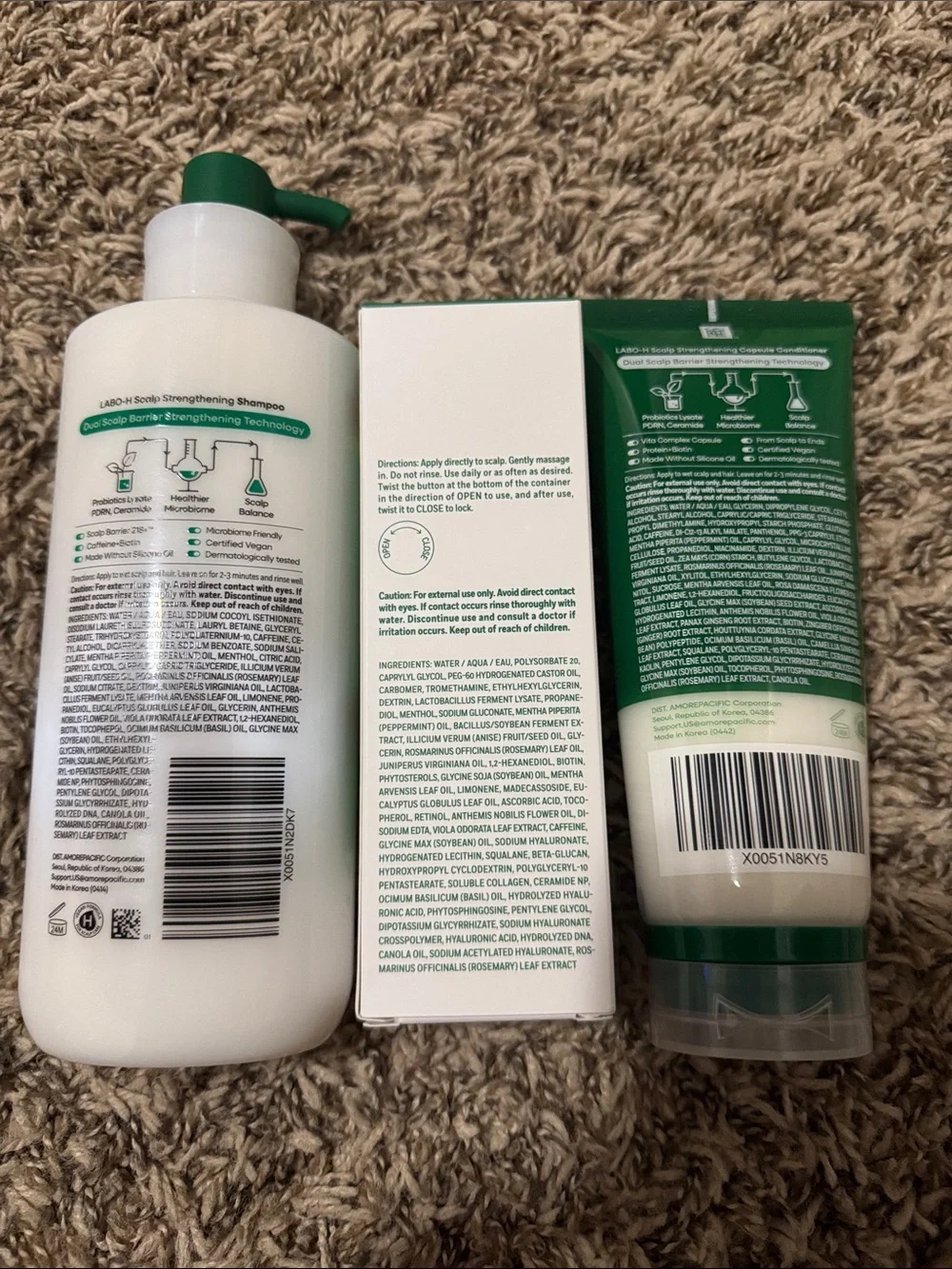 LABO-H Scalp Strengthening Shampoo Conditioner Serum 3-Pc Set